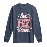 Funny Six Seven Tennis Meme Long Sleeve Shirt Gen Z Valentine - Wonder Print Shop