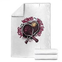 Love Means Nothing Throw Blanket Tennis Lovers - Wonder Print Shop