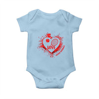 Love Means Nothing To A Tennis Player Baby Onesie Valentines Day Gift - Wonder Print Shop