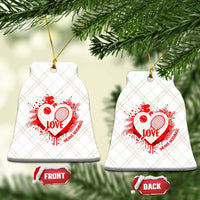 Love Means Nothing To A Tennis Player Ceramic Ornament Valentines Day Gift - Wonder Print Shop