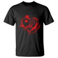 Love Means Nothing To A Tennis Player T Shirt Valentines Day Gift - Wonder Print Shop