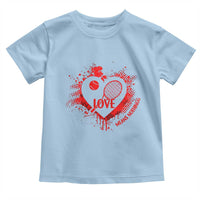 Love Means Nothing To A Tennis Player Toddler T Shirt Valentines Day Gift - Wonder Print Shop