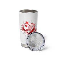 Love Means Nothing To A Tennis Player Tumbler Cup Valentines Day Gift - Wonder Print Shop
