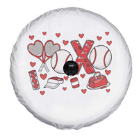 Cute XOXO Tennis Player Spare Tire Cover Valentines Tennis Gift - Wonder Print Shop