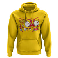 Cute XOXO Tennis Player Hoodie Valentines Tennis Gift - Wonder Print Shop