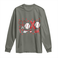Cute XOXO Tennis Player Long Sleeve Shirt Valentines Tennis Gift - Wonder Print Shop