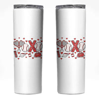 Cute XOXO Tennis Player Skinny Tumbler Valentines Tennis Gift - Wonder Print Shop