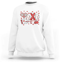 Cute XOXO Tennis Player Sweatshirt Valentines Tennis Gift - Wonder Print Shop