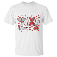 Cute XOXO Tennis Player T Shirt Valentines Tennis Gift - Wonder Print Shop