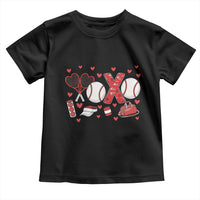 Cute XOXO Tennis Player Toddler T Shirt Valentines Tennis Gift - Wonder Print Shop