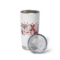 Cute XOXO Tennis Player Tumbler Cup Valentines Tennis Gift - Wonder Print Shop
