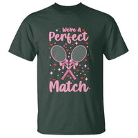 We Are A Perfect Match T Shirt Funny Tennis Valentines - Wonder Print Shop