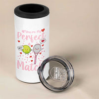 You Are My Perfect Match 4 in 1 Can Cooler Tumbler Gift For Tennis Couple - Wonder Print Shop