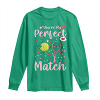 You Are My Perfect Match Long Sleeve Shirt Gift For Tennis Couple - Wonder Print Shop