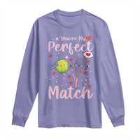 You Are My Perfect Match Long Sleeve Shirt Gift For Tennis Couple - Wonder Print Shop