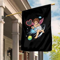 Funny Cupid Tennis Player Garden Flag Valentines Day Gift - Wonder Print Shop