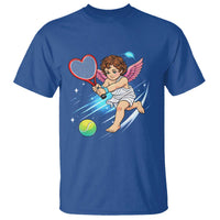 Funny Cupid Tennis Player T Shirt Valentines Day Gift - Wonder Print Shop