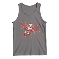 Cute Cupid Tennis Angel Tank Top Valentines Day Gift - Wonder Print Shop