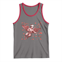 Cute Cupid Tennis Angel Tank Top Valentines Day Gift - Wonder Print Shop