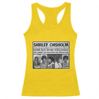 Shirley Chisholm Quote Racerback Tank Top Women Must Become Revolutionary