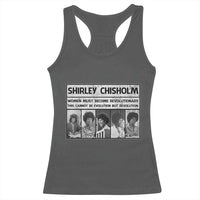 Shirley Chisholm Quote Racerback Tank Top Women Must Become Revolutionary