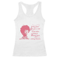 Shirley Chisholm Racerback Tank Top Bring A Folding Chair Quote
