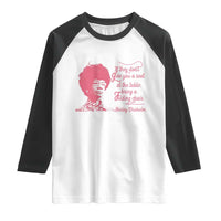 Shirley Chisholm Raglan Shirt Bring A Folding Chair Quote