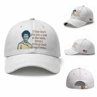 Shirley Chisholm Seat At The Table Quote Baseball Cap Female Empowerment History Gift