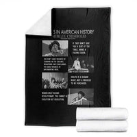 Shirley Chisholm Legacy Throw Blanket Civil Rights Woman Leader