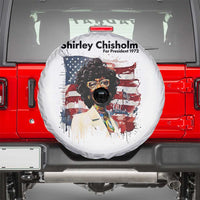 Shirley Chisholm For President 1972 With American Flag Spare Tire Cover