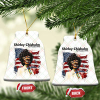 Shirley Chisholm For President 1972 With American Flag Ceramic Ornament