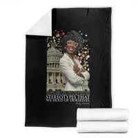 Shirley Chisholm Civil Rights Leader Quote Throw Blanket Reject Stereotype