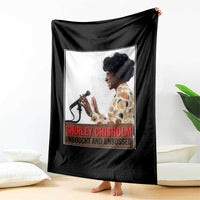 Shirley Chisholm Feminist Empowerment Throw Blanket Unbought And Unbossed