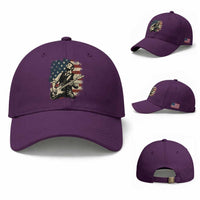 Vintage Abraham Lincoln Playing Electric Guitar Baseball Cap Patriotic Rocker Gift