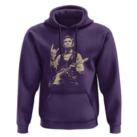 Rock And Roll Abraham Lincoln Playing Guitar Hoodie Vintage Patriotic Music Gift