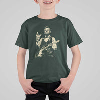 Rock And Roll Abraham Lincoln Playing Guitar T Shirt For Kid Vintage Patriotic Music Gift
