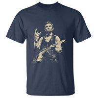 Rock And Roll Abraham Lincoln Playing Guitar T Shirt Vintage Patriotic Music Gift