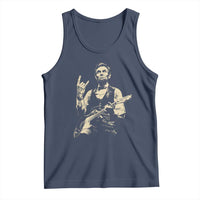 Rock And Roll Abraham Lincoln Playing Guitar Tank Top Vintage Patriotic Music Gift