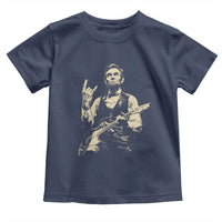 Rock And Roll Abraham Lincoln Playing Guitar Toddler T Shirt Vintage Patriotic Music Gift