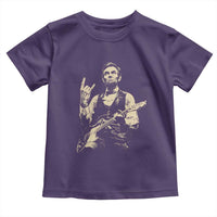Rock And Roll Abraham Lincoln Playing Guitar Toddler T Shirt Vintage Patriotic Music Gift
