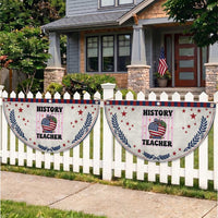 Inspiring Young Minds Teacher Patriotic Fan Flag USA 250th Anniversary Gift