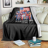 250 Years Shaping America Anniversary Throw Blanket Proud Educator Gift