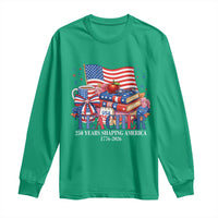 250 Years Shaping America Anniversary Long Sleeve Shirt Proud Educator Gift
