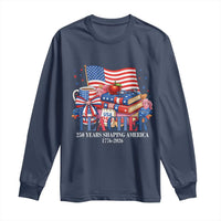 250 Years Shaping America Anniversary Long Sleeve Shirt Proud Educator Gift