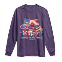 250 Years Shaping America Anniversary Long Sleeve Shirt Proud Educator Gift