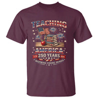American Teacher Gift T Shirt Inspiring Young Minds 250th Anniversary
