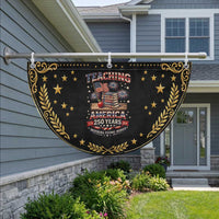 American Teacher Gift Patriotic Fan Flag Inspiring Young Minds 250th Anniversary