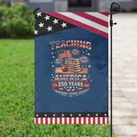 American Teacher Gift Patriotic Garden Flag Inspiring Young Minds 250th Anniversary