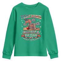 American Teacher Gift Youth Sweatshirt Inspiring Young Minds 250th Anniversary