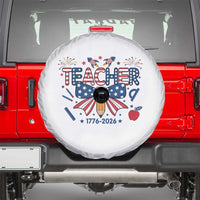 Proud American Teacher 250 Years Spare Tire Cover Patriotic Educator Gift